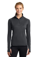 Ladies Sport-Tek Ladies Sport-Wick Stretch 1/2-Zip Pullover. LST850 Sport-Tek