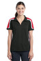 Ladies Sport-Tek Ladies Tricolor Shoulder Micropique Sport-Wick Polo. LST658 Sport-Tek