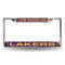 Porsche License Plate Frame Lakers Purple Laser Chrome Frame