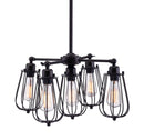 Lamps Bedroom Lamps - 21.7" x 21.7" x 61.4" Distressed Black, Metal, Ceiling Lamp HomeRoots