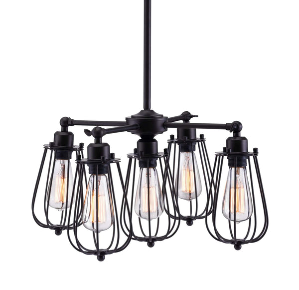 Lamps Bedroom Lamps - 21.7" x 21.7" x 61.4" Distressed Black, Metal, Ceiling Lamp HomeRoots