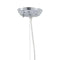 Lamps Bedroom Lamps - 23.2" X 23.2" X 8.9" Chrome Crystal Metal Ceiling Lamp HomeRoots