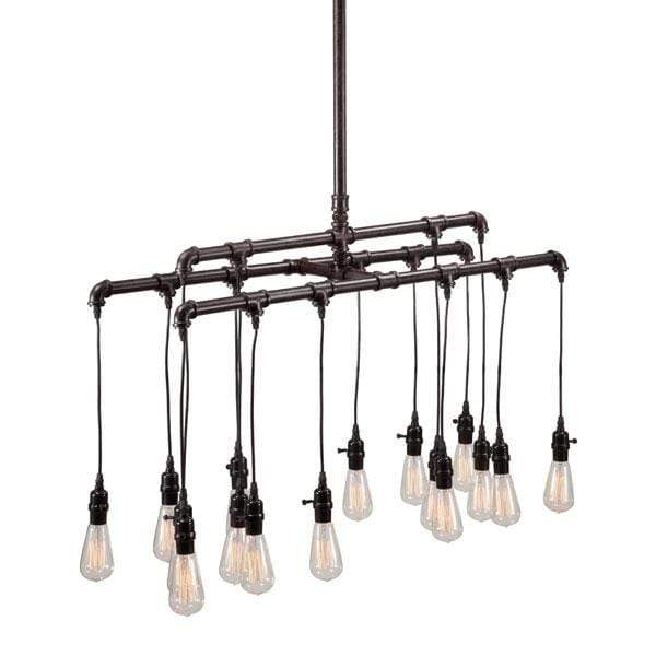 Lamps Bedroom Lamps - 42" X 13" X 63" Steel Metal Ceiling Lamp HomeRoots