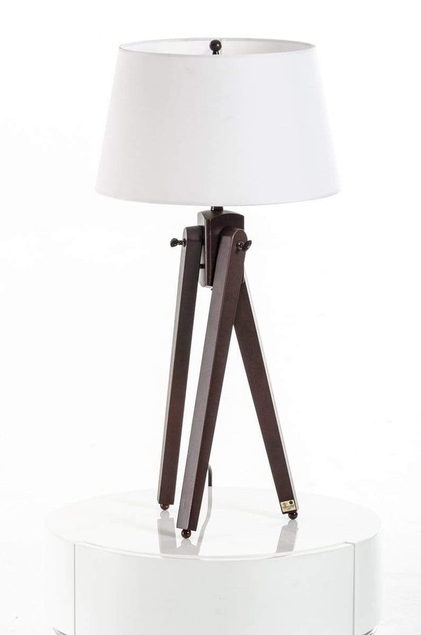 Lamps Bedroom Table Lamps - 28" White Fabric and Wood Table Lamp HomeRoots