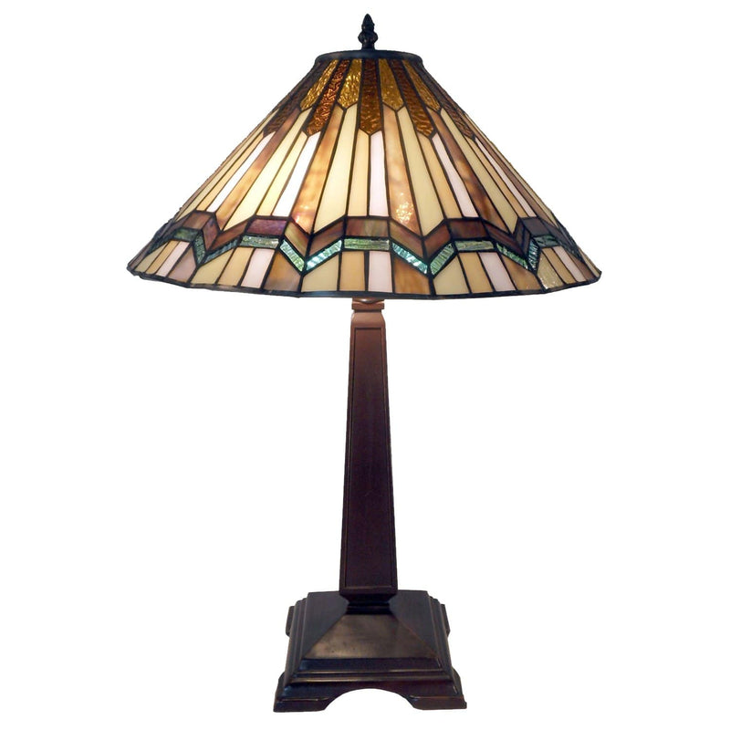 Lamps Bedroom Table Lamps - Exavyera Tiffany-style Stained-glass 2-light Table Lamp HomeRoots