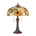 Lamps Bedroom Table Lamps - Tiffany-style White Flower Table Lamp HomeRoots