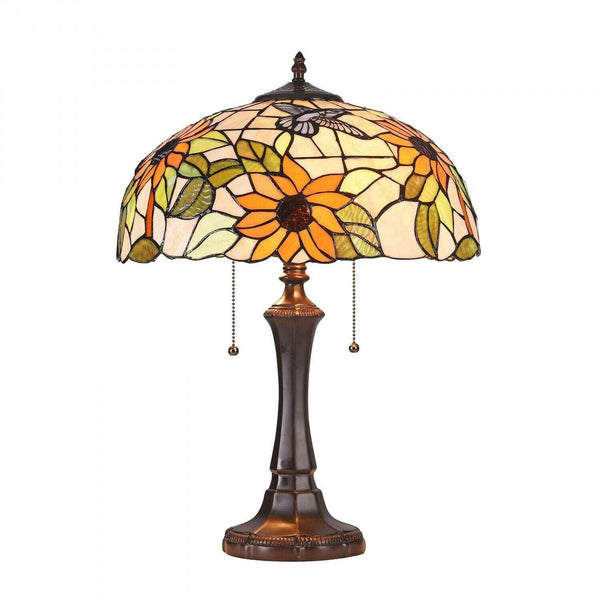 Lamps Bedroom Table Lamps - Tiffany-style White Flower Table Lamp HomeRoots