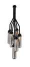 Lamps Cheap Lamps - 10.5" X 10.5" X 48" Black Carbon Steel Pemdant Lamp HomeRoots