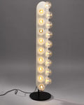 Lamps Cheap Lamps - 10" X 42.5" White Aluminum Floor Lamp HomeRoots