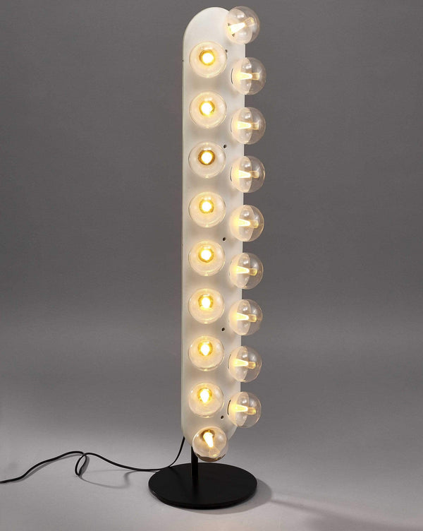 Lamps Cheap Lamps - 10" X 42.5" White Aluminum Floor Lamp HomeRoots