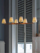 Lamps Cheap Lamps - 60" X 14" X 23" White Wood Pemdant Lamp HomeRoots