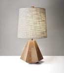 Lamps Cheap Table Lamps - 10.5" X 10.5" X 25" Natural Wood/Metal Table Lamp HomeRoots