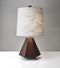Lamps Cheap Table Lamps - 10.5" X 10.5" X 25" Walnut Wood/Fabric Table Lamp HomeRoots