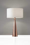 Lamps Cheap Table Lamps - 13" X 13" X 21.5" Copper Metal Table Lamp HomeRoots