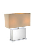 Lamps Cheap Table Lamps - 17" X 7" X 19" White Stainless Steel Table Lamp HomeRoots