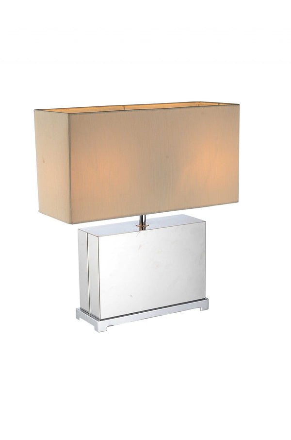 Lamps Cheap Table Lamps - 17" X 7" X 19" White Stainless Steel Table Lamp HomeRoots