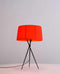 Lamps Cheap Table Lamps - 18" X 18" X 29.5" Red Carbon Steel Table Lamp HomeRoots