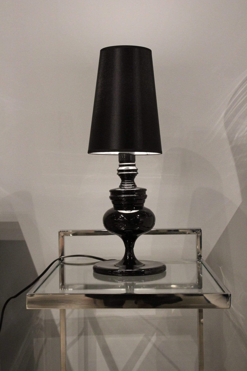 Lamps Cheap Table Lamps - 7" X 7" X 22" Black Carbon Steel Table Lamp HomeRoots