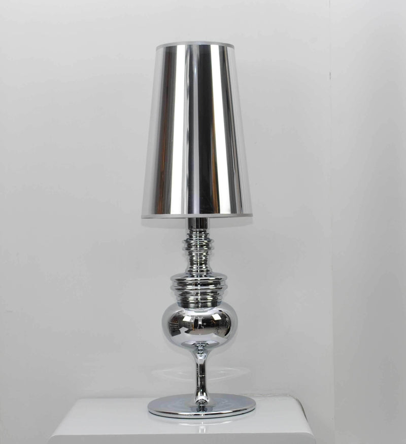 Lamps Cheap Table Lamps - 7" X 7" X 22" Silver Carbon Steel Table Lamp HomeRoots