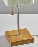 Lamps Contemporary Table Lamps - 5.25" X 5.25" X 19" Natural Wood Table Lamp HomeRoots