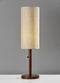 Lamps Contemporary Table Lamps - 8" X 8" X 31" Walnut Wood Table Lamp HomeRoots