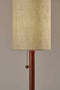 Lamps Contemporary Table Lamps - 8" X 8" X 31" Walnut Wood Table Lamp HomeRoots