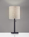 Lamps Contemporary Table Lamps - 9" X 9" X 22" Bronze Metal Table Lamp HomeRoots