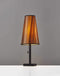 Lamps Contemporary Table Lamps 9" X 9" X 24" Brushed Steel Metal Table Lamp 2493 HomeRoots