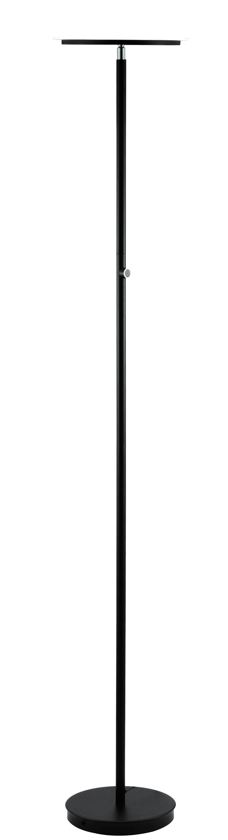 Lamps Cool Lamps - 10" X 10" X 70" Black Metal LED Light Floor Lamp HomeRoots