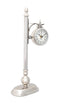 Lamps Cool Lamps - 8" x 3.75" x 16.25" Brass/ Alum. Lamp Post Clock One Sided HomeRoots