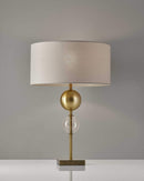 Lamps Cool Table Lamps - 16" X 16" X 24" Brass Metal Table Lamp HomeRoots