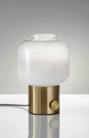 Lamps Cool Table Lamps - 8" X 8" X 12" Brass Glass Table Lamp HomeRoots