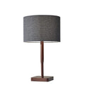 Lamps Cool Table Lamps - 8" X 8" X 21" Walnut Wood Table Lamp HomeRoots