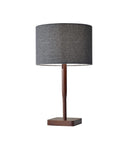 Lamps Cool Table Lamps - 8" X 8" X 21" Walnut Wood Table Lamp HomeRoots