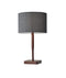 Lamps Cool Table Lamps - 8" X 8" X 21" Walnut Wood Table Lamp HomeRoots