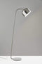 Lamps Cute Lamps - 10" X 23" X 60" Brushed Steel Metal Floor Lamp HomeRoots