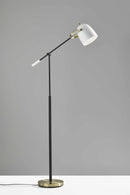 Lamps Cute Lamps - 10" X 31" X 52.5"-65" White Metal Floor Lamp HomeRoots