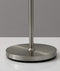 Lamps Cute Lamps - 19" X 11" X 65" Brushed Steel Metal Floor Lamp HomeRoots