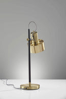 Lamps Cute Lamps - 8" X 14" X 22.5" Brass Metal Desk Lamp HomeRoots