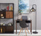 Lamps Decorative Lamps - 12" X 18" X 63.5" Black Metal Floor Lamp HomeRoots