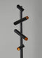 Lamps Decorative Lamps - 14" X 14" X 72" Black Metal LED Floor Lamp HomeRoots