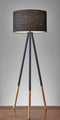 Lamps Decorative Lamps - 22" X 22" X 60.25" Black Metal Floor Lamp HomeRoots