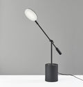 Lamps Decorative Lamps - 28" X 6" X 45.5-64" Black Metal LED Floor Lamp HomeRoots
