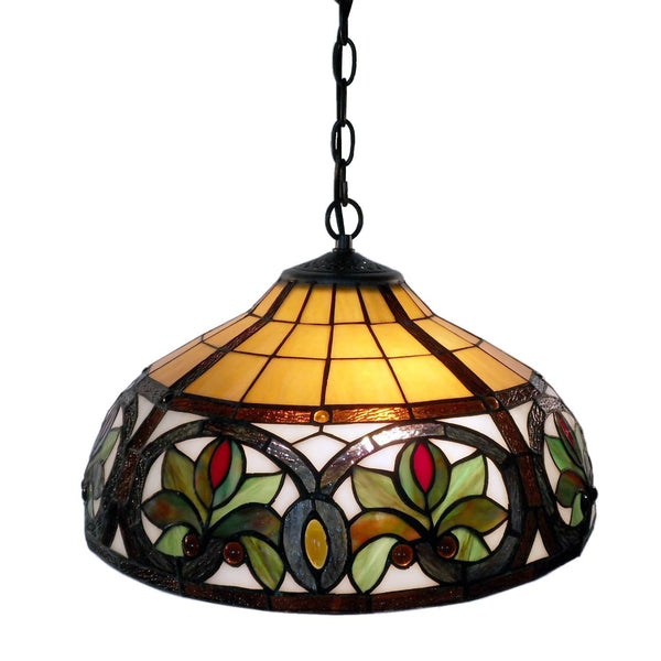 Lamps End Table Lamps - Tiffany-style Hanging Lamp HomeRoots