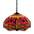 Lamps End Table Lamps - Tiffany Style Red Dragonfly Hanging Lamp HomeRoots