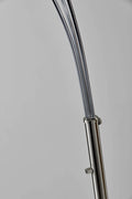 Lamps Kitchen Lamps - 11" X 46"X 82" Brushed steel Metal Arc Lamp HomeRoots