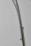 Lamps Kitchen Lamps - 11" X 46"X 82" Brushed steel Metal Arc Lamp HomeRoots