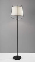 Lamps Kitchen Lamps - 14.25" X 14.25" X 63.5" Chrome Metal Floor Lamp HomeRoots