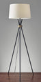 Lamps Kitchen Lamps - 21.5" X 21.5" X 60" Black Metal Floor Lamp HomeRoots