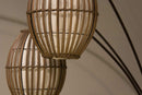 Lamps Kitchen Lamps - 45" X 12.5" X 82" Bronze Metal Arc Lamp HomeRoots
